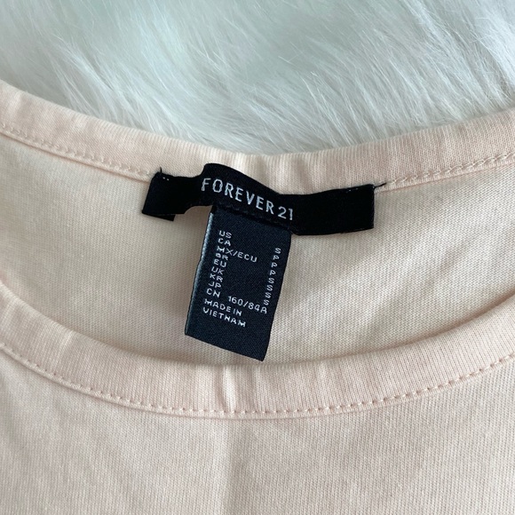 FOREVER21 Size S Cropper Babydoll Tank Top Blush Pink - Picture 4 of 4